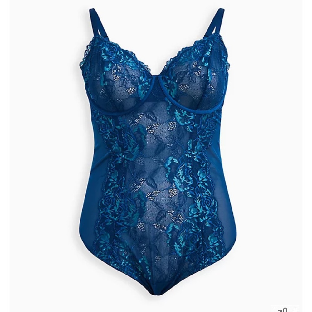 Bodysuit - Lace Sea Blue